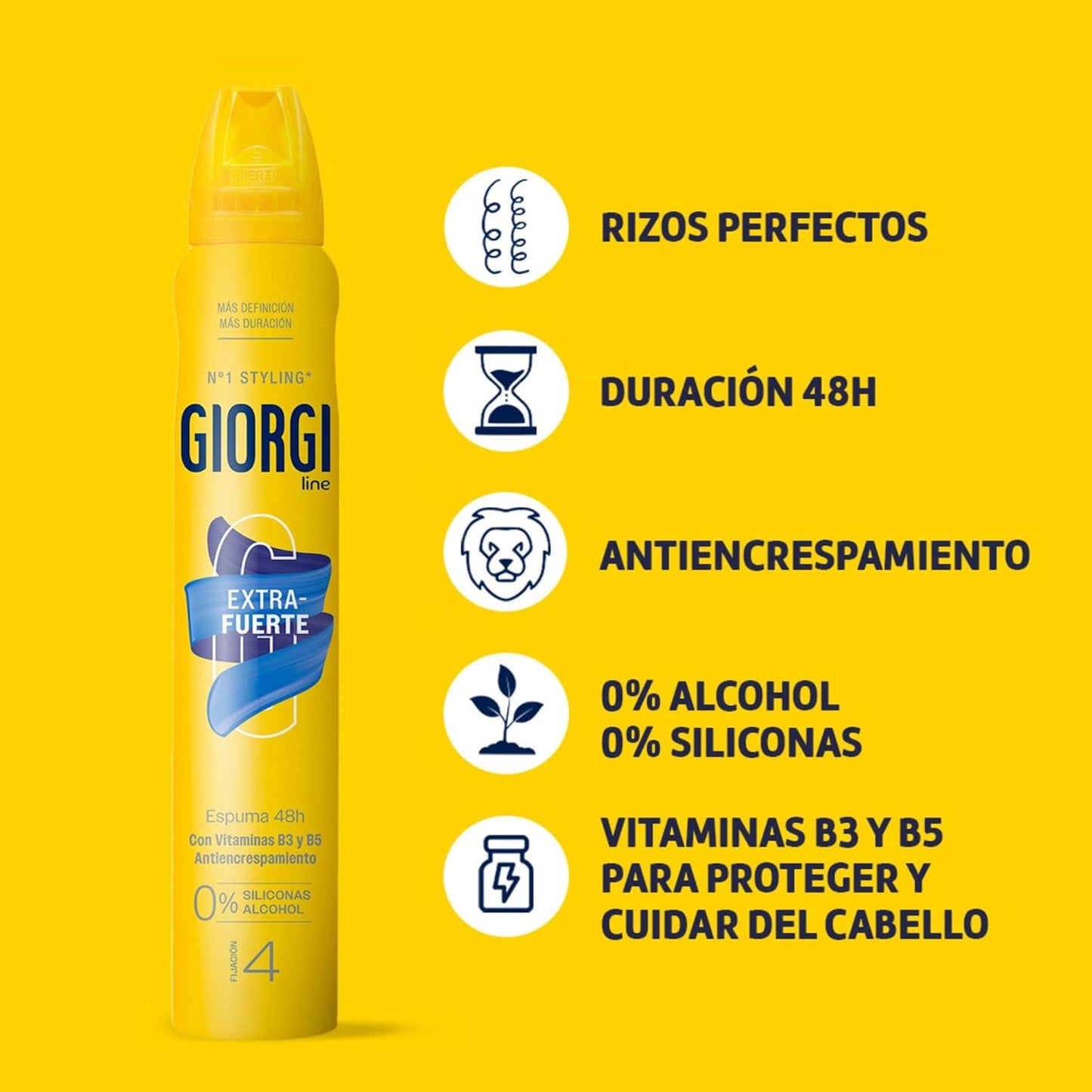 Giorgi Line Extra-Fuerte Espuma de Fijación 250 ml