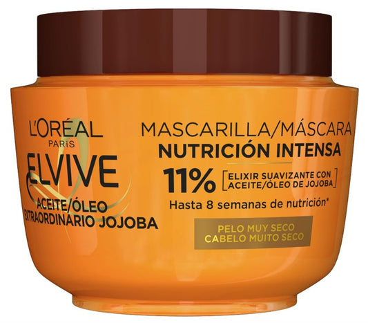 L'Oréal Elvive Mascarilla Nutrición Intensa Aceite de Jojoba 300 ml