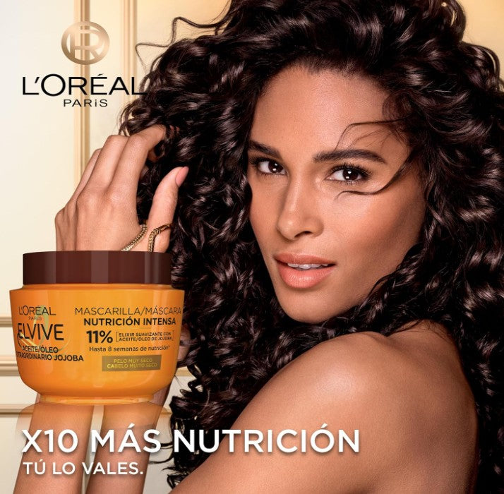 L'Oréal Elvive Mascarilla Nutrición Intensa Aceite de Jojoba 300 ml