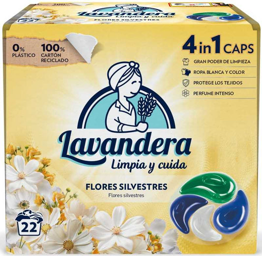 Lavandera Flores Silvestres Detergente en Cápsulas 22U