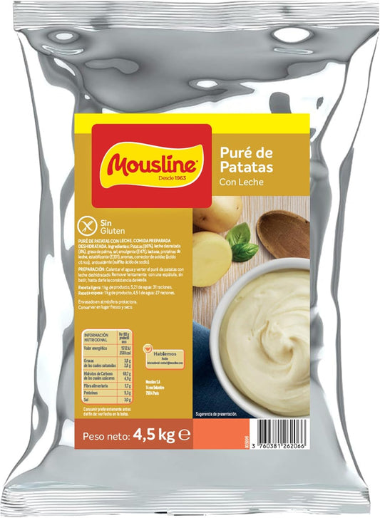 Mousline Puré de Patatas Con Leche 4,5 kg