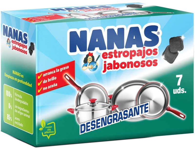 Nanas Estropajos Jabonosos Desengrasante 7U