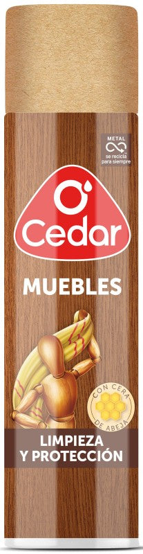O'Cedar Limpiador para Muebles con Cera de Abeja 400 ml