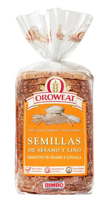 Oroweat Pan Semillas de Sésamo y Lino 500G
