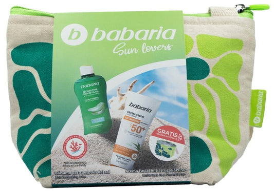 Babaria Sun Lovers Pack Crema Facial Antiarrugas SPF 50+ y Bálsamo After Sun 75 ml
