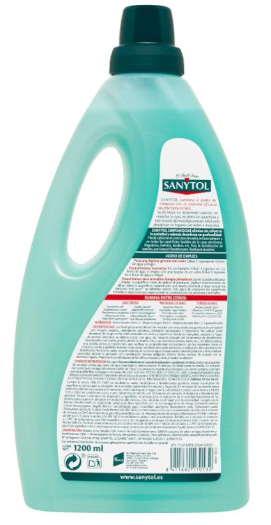 Sanytol Limpiador Desinfectante Suelos y Superficies 1200 ml