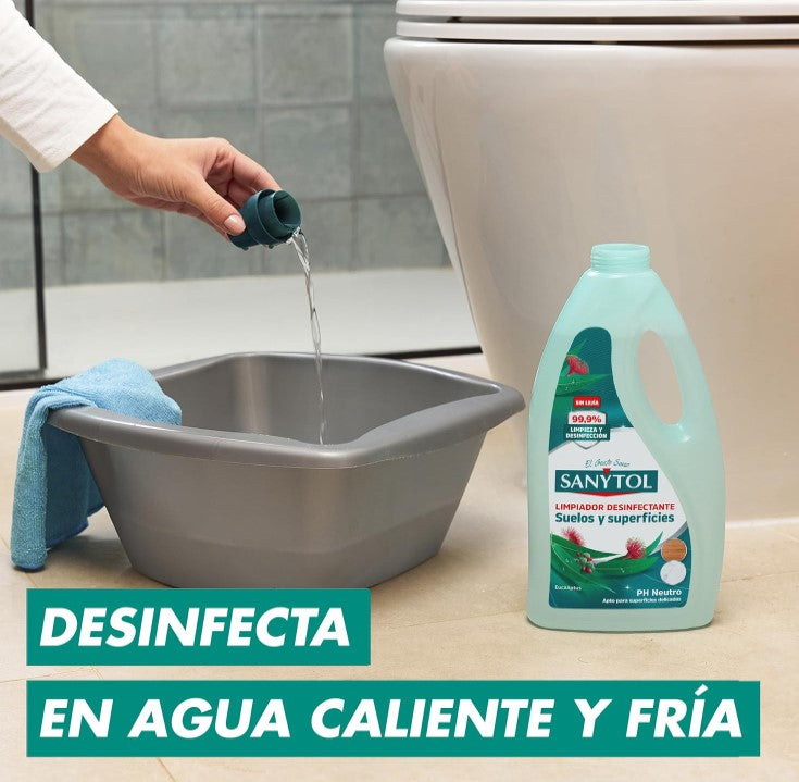 Sanytol Limpiador Desinfectante Suelos y Superficies 1200 ml