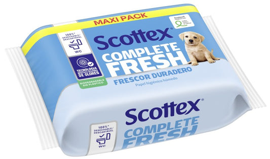 Scottex Fresh Papel Higiénico Húmedo 74U
