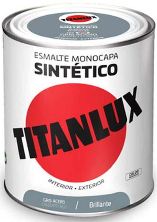 Titanlux Esmalte Sintético Monocapa 250 ml Gris Perla 509