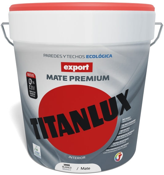 Titanlux Export Mate Premium Pintura Interior Blanco 1000 Mate 15L