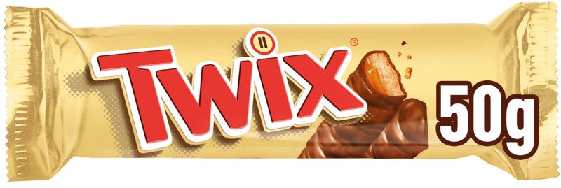 Twix Original Barrita de Chocolate con Galleta y Caramelo 50G