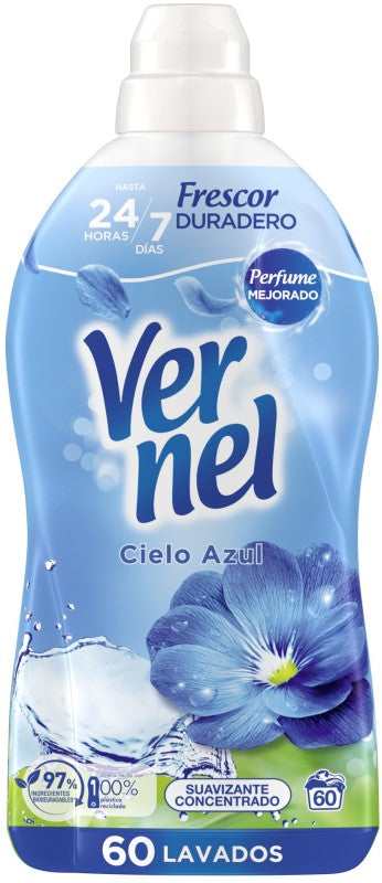 Vernel Cielo Azul Suavizante Concentrado 60 Lavados