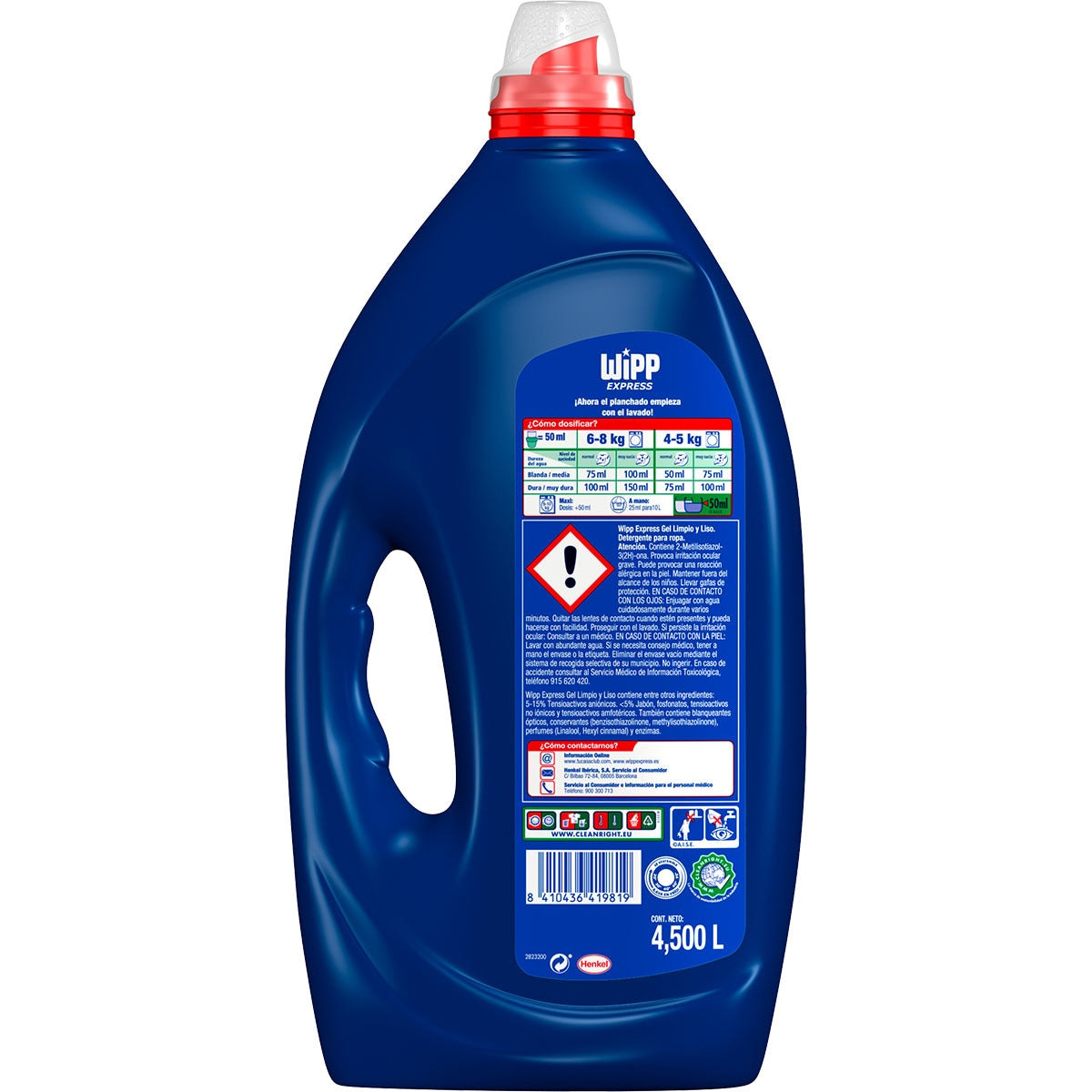 Wipp Express Detergente Líquido Limpio & Liso 85D