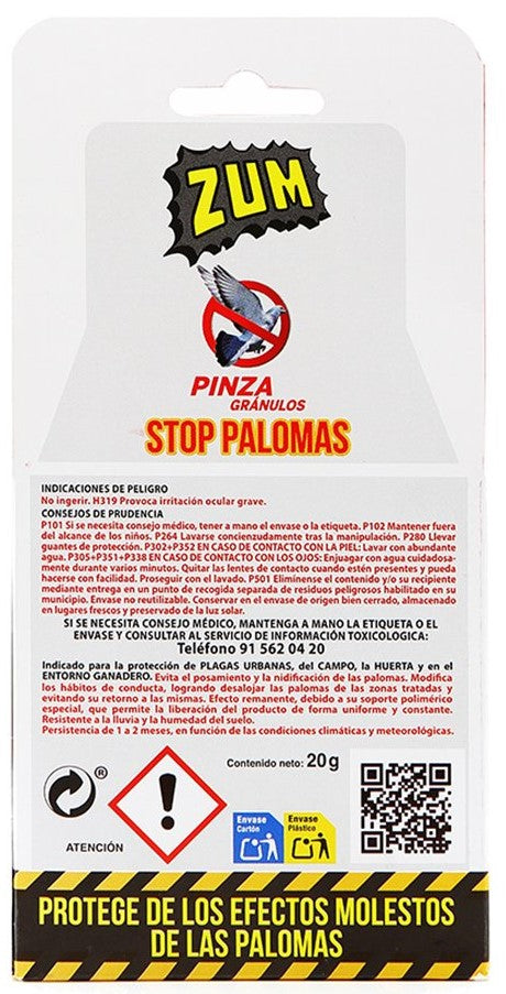 Zum Pinza Stop Palomas Gránulo