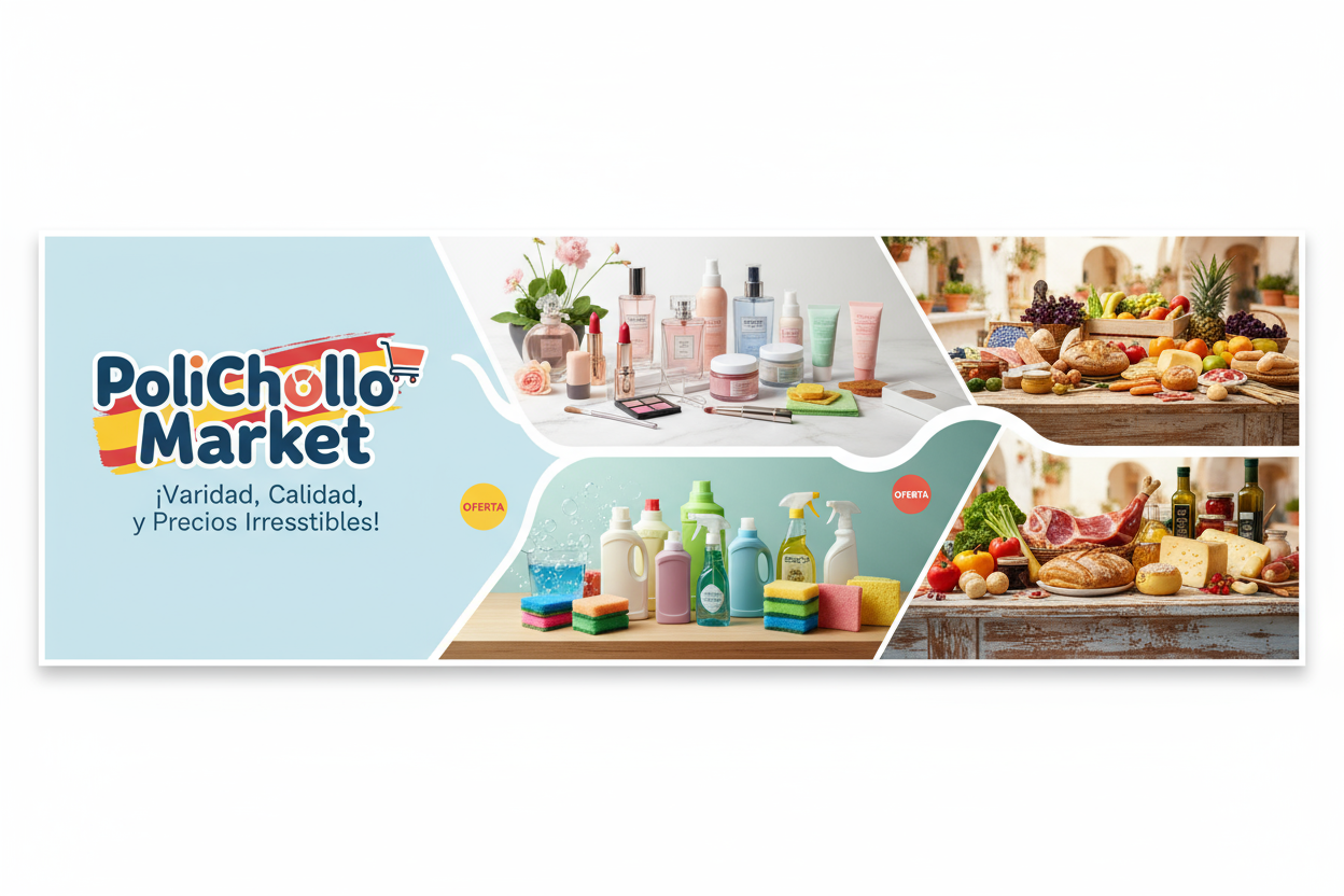 Banner PoliChollo Market - Versión Ancha